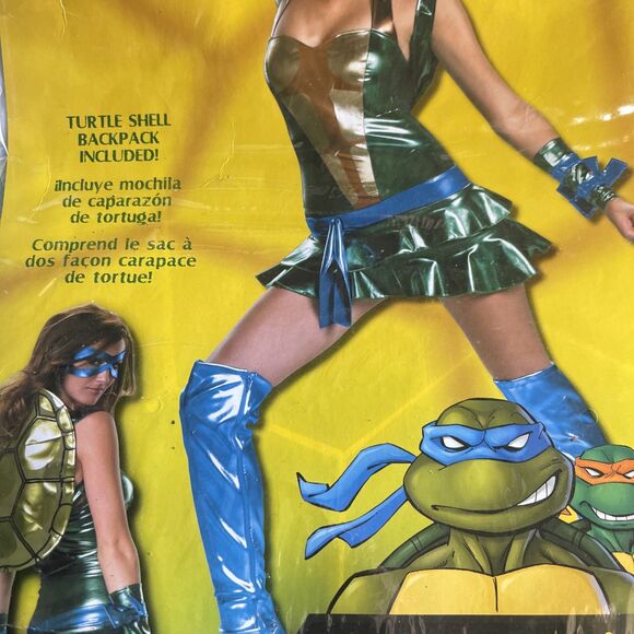 Halloween Costume Women’s TMNT Leonardo Size M Teenage Mutant Ninja Turtles - Picture 4 of 6